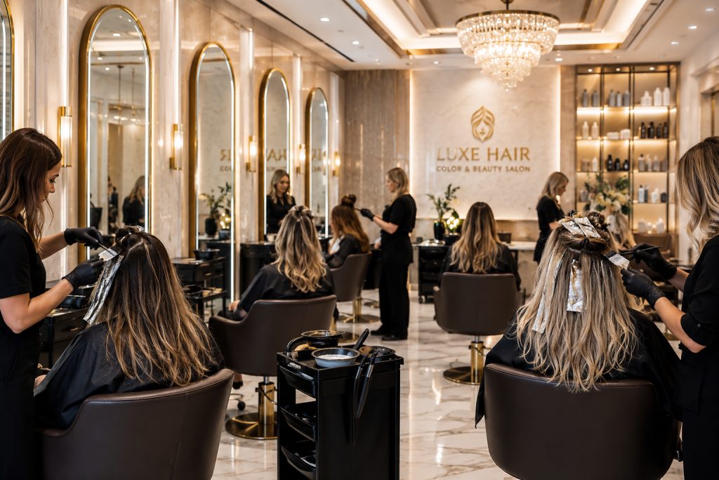بهترین سالن رنگ و لایت مو مهرشهر کرج